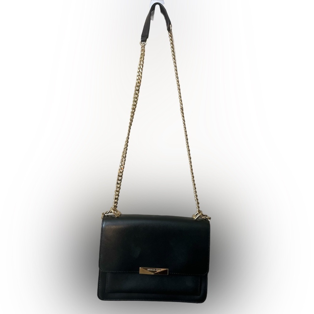 Michael Kors Black Crossbody Bag with Gold Chain - Picture 4 of 7